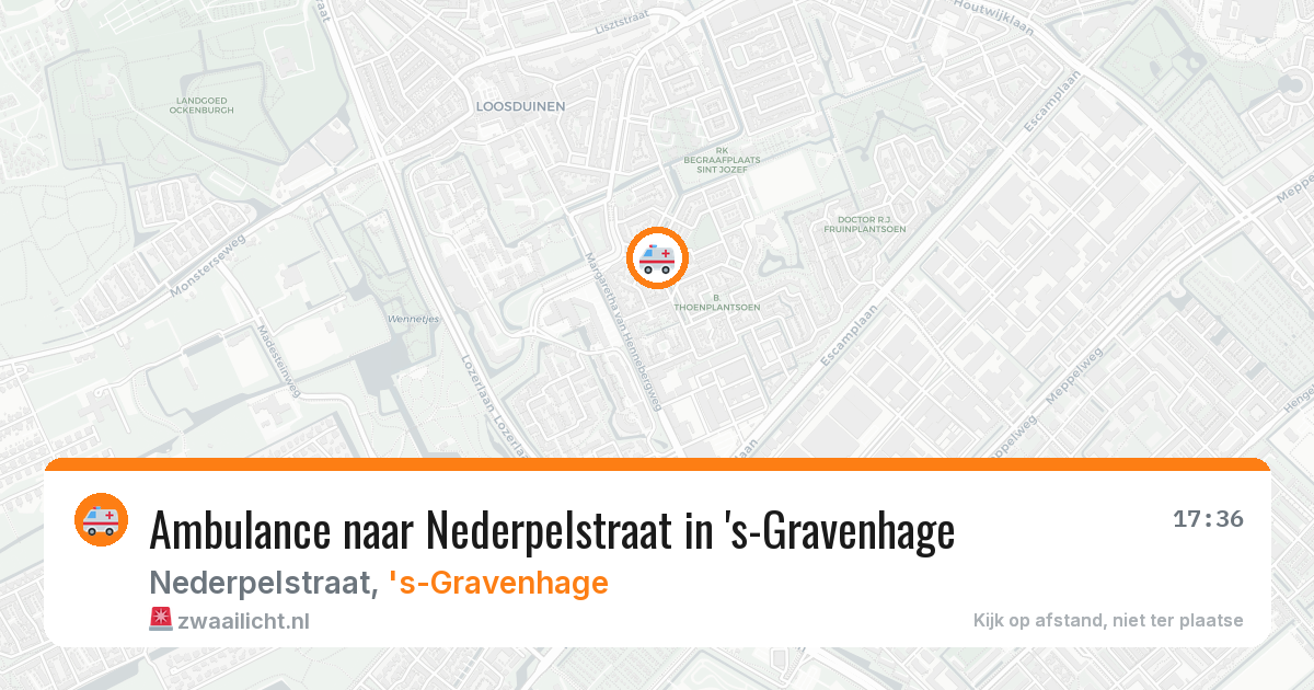 Ambulance naar Nederpelstraat in 's-Gravenhage — 18 mrt 2026