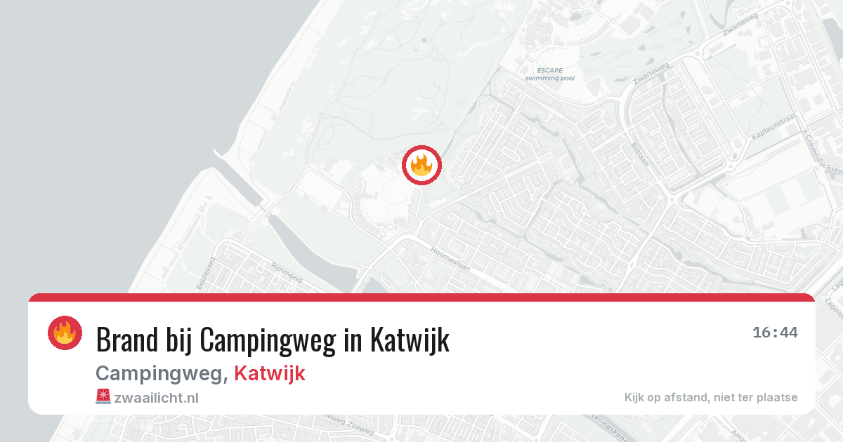 Brand bij Campingweg in Katwijk — 23 mrt 2026