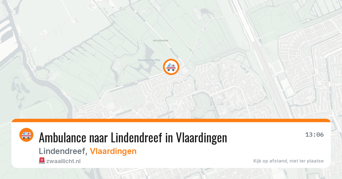 Ambulance naar Lindendreef in Vlaardingen — 17 jul 2026