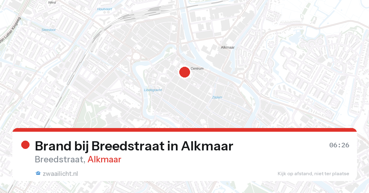 Brand bij Breedstraat in Alkmaar — 17 feb 2026