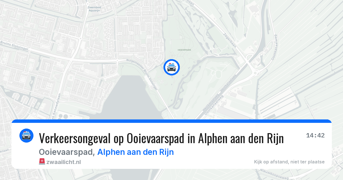 Verkeersongeval op Ooievaarspad in Alphen aan den Rijn — 24 jun 2026