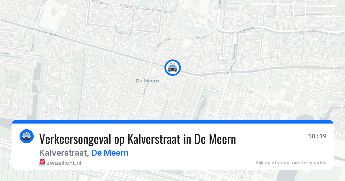 Verkeersongeval op Kalverstraat in De Meern — 17 jan 2026