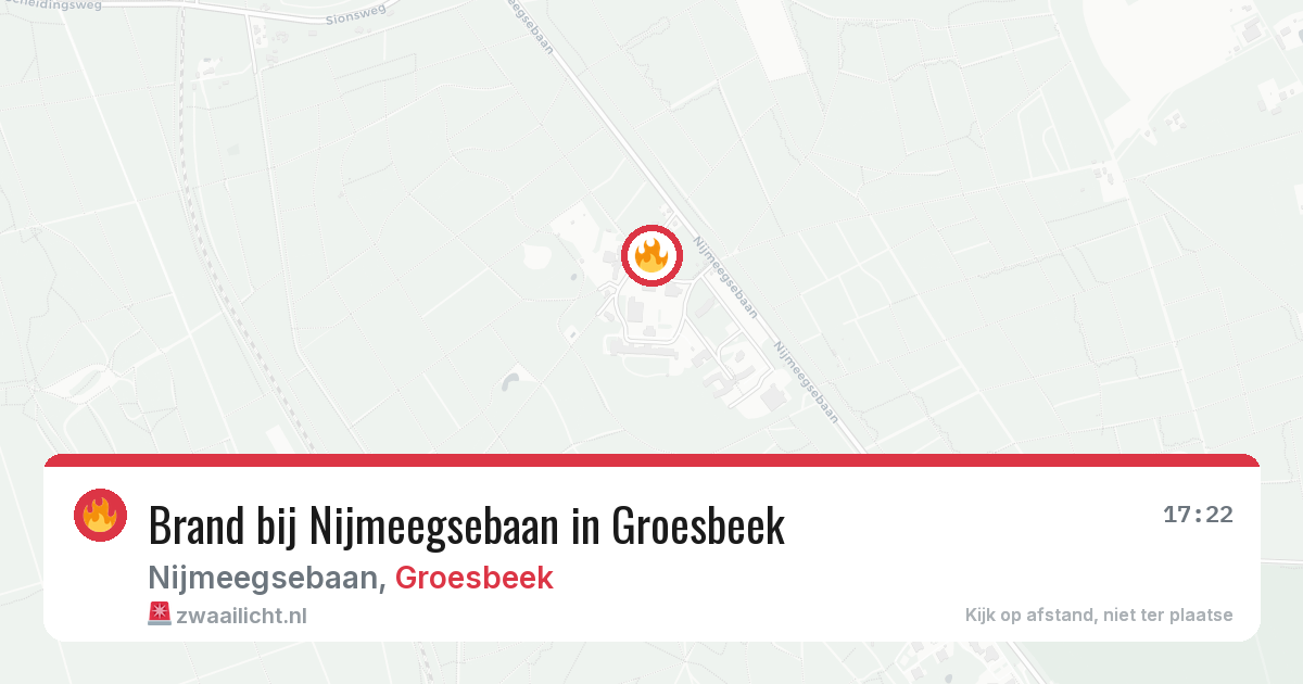 Brand bij Nijmeegsebaan in Groesbeek — 1 jun 2026