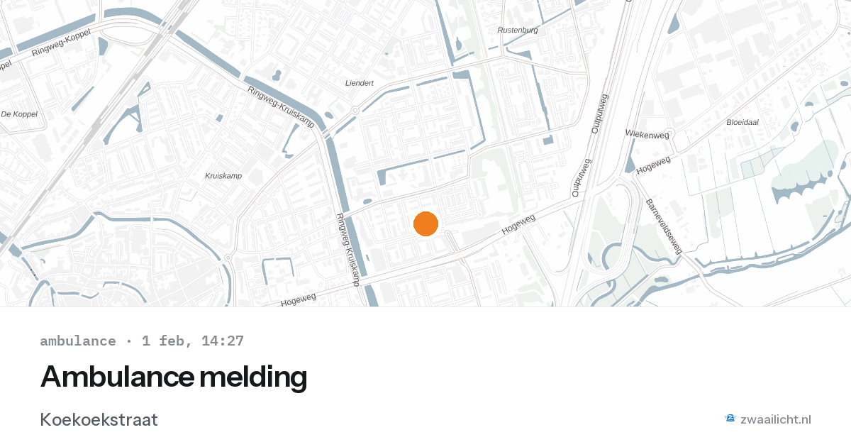 Ambulance melding — 1 feb 2026
