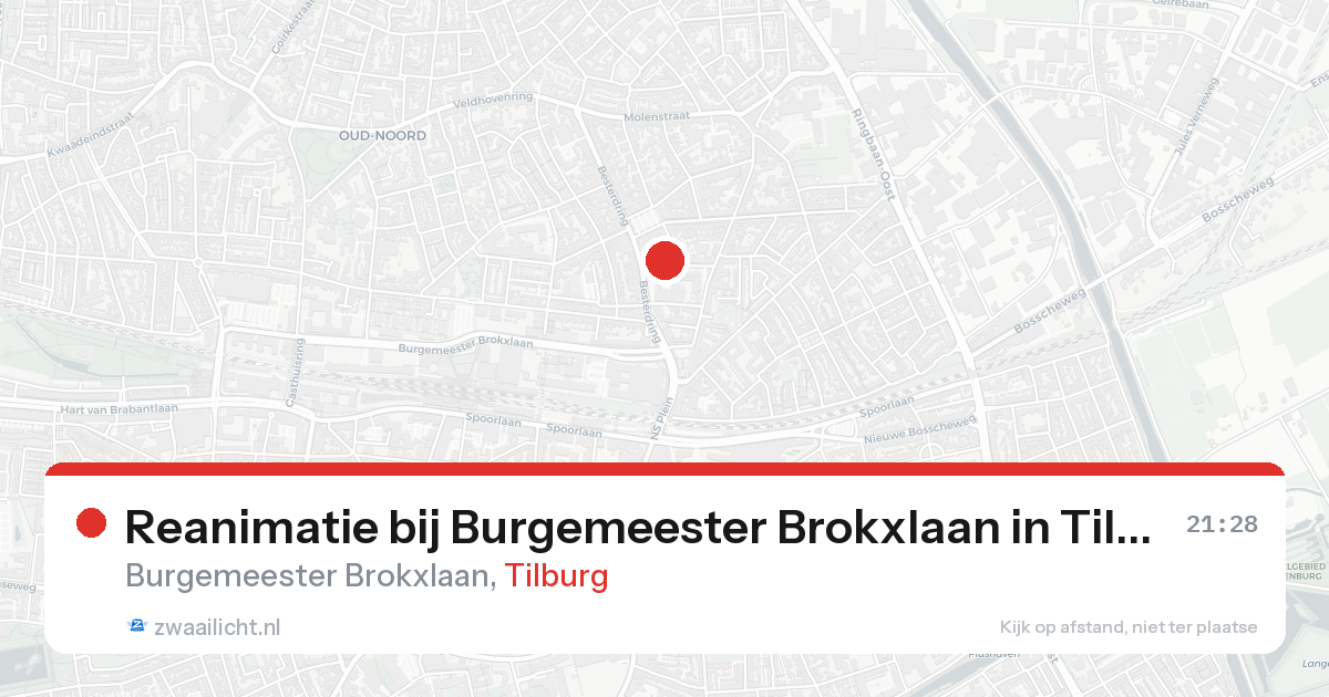 Reanimatie bij Burgemeester Brokxlaan in Tilburg — 30 jan 2026
