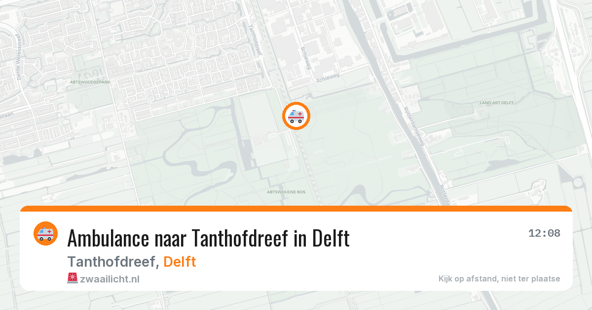 Ambulance naar Tanthofdreef in Delft — 7 mei 2026