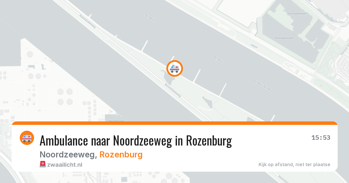 Ambulance naar Noordzeeweg in Rozenburg — 10 apr 2026