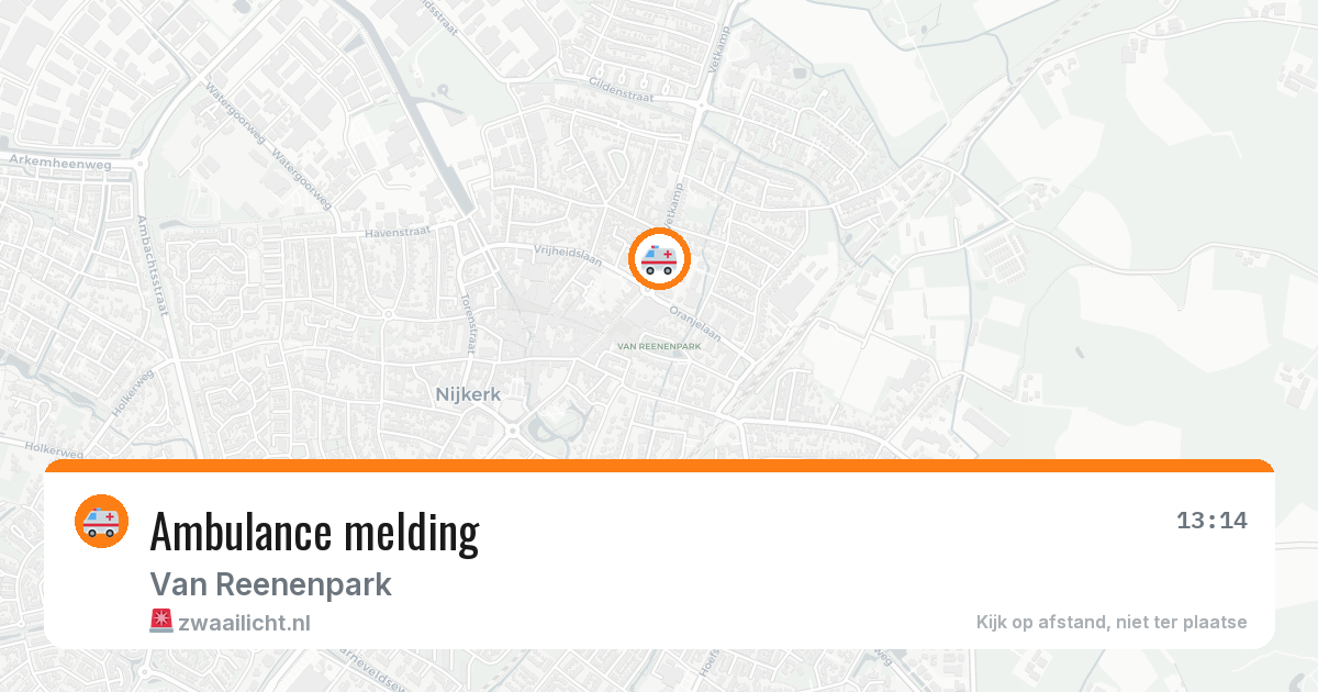 Ambulance melding — 26 apr 2026