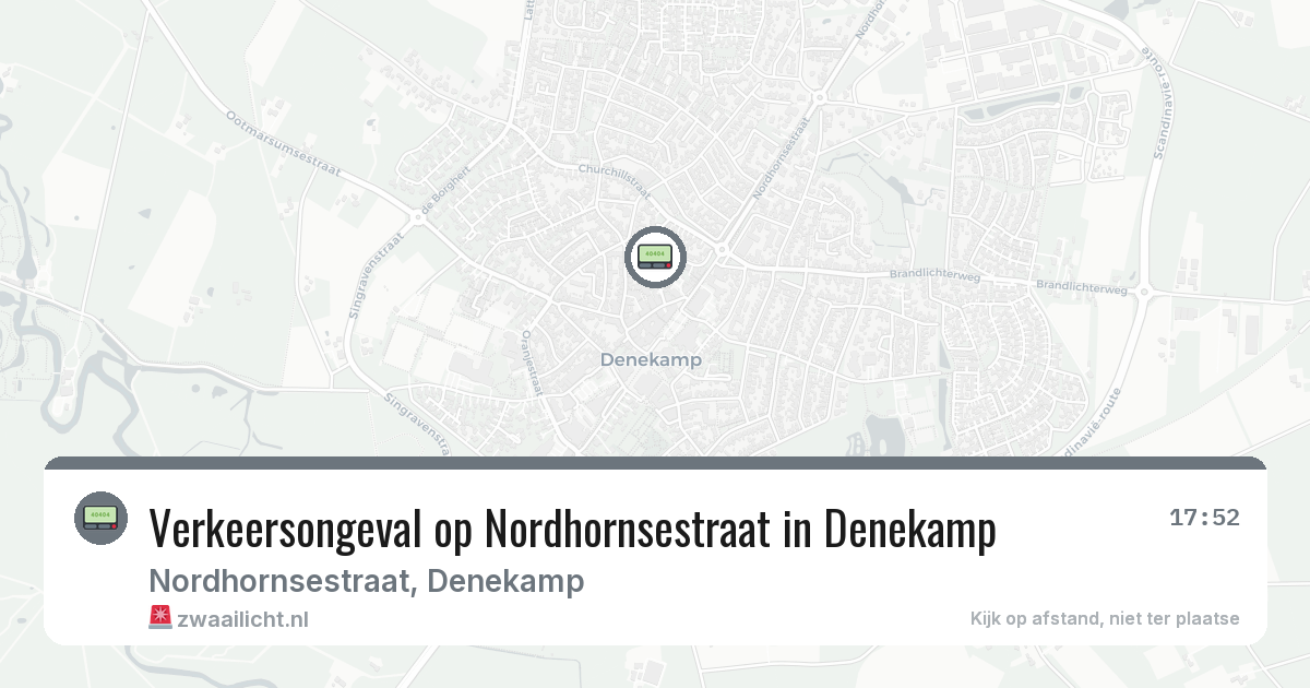 Verkeersongeval op Nordhornsestraat in Denekamp — 9 jul 2026