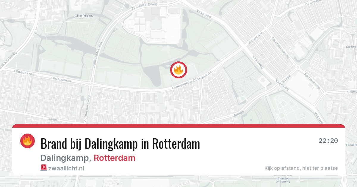 Brand bij Dalingkamp in Rotterdam — 24 jun 2026