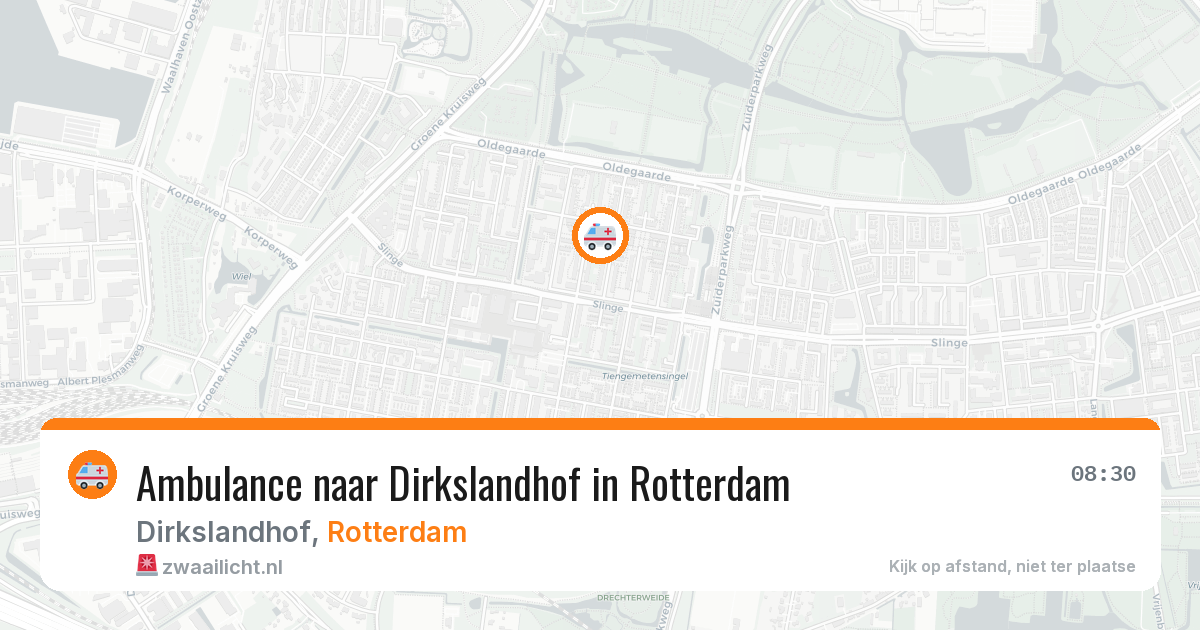 Ambulance naar Dirkslandhof in Rotterdam — 27 jun 2026
