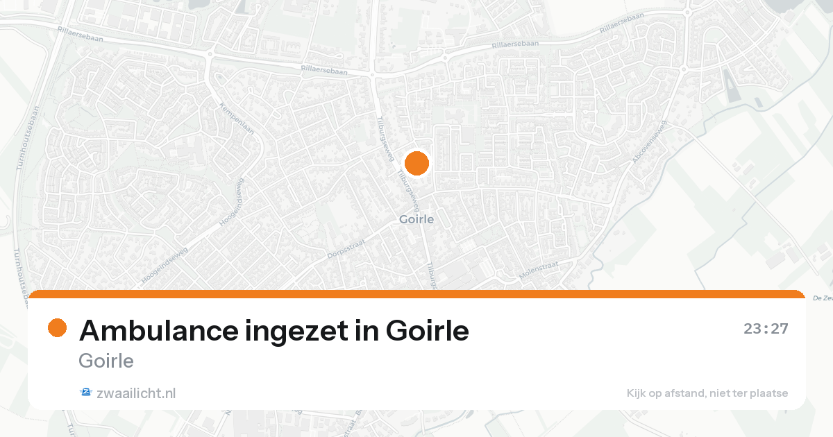 Ambulance ingezet in Goirle — 30 jan 2026