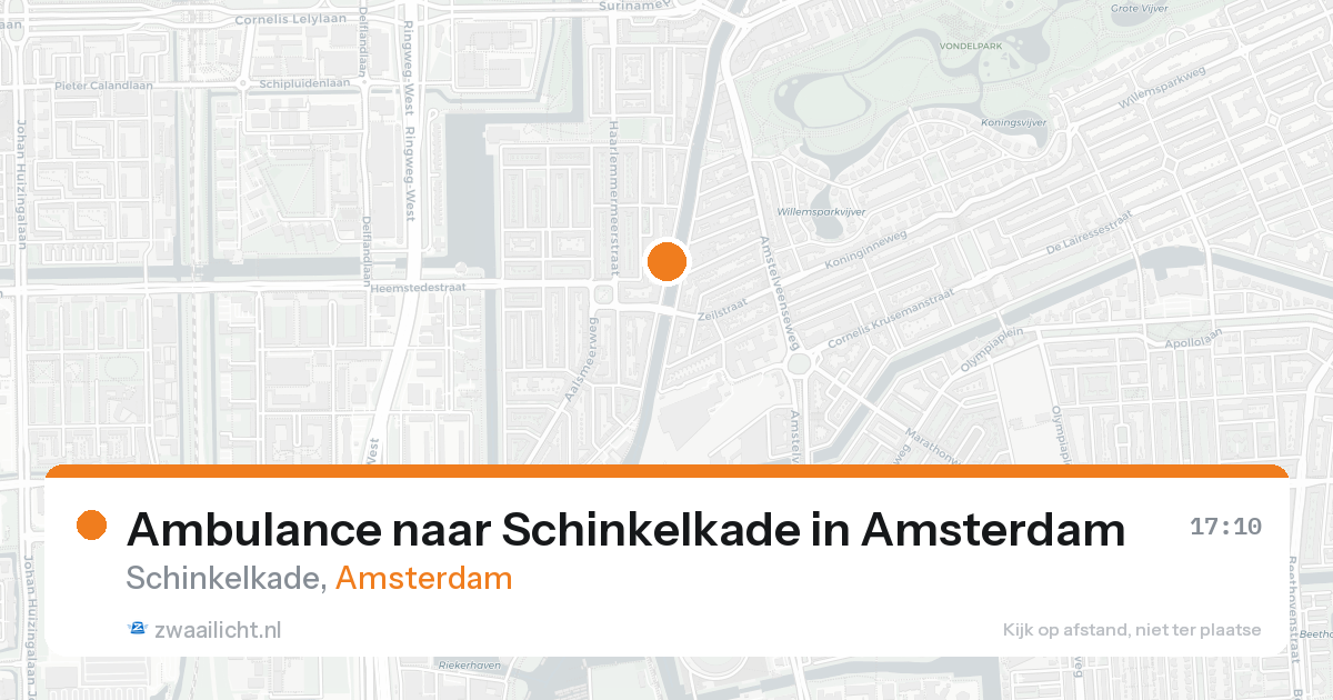 Ambulance naar Schinkelkade in Amsterdam — 30 jan 2026