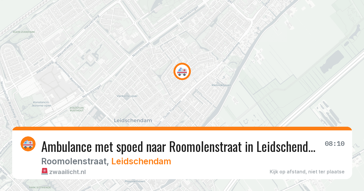 Ambulance met spoed naar Roomolenstraat in Leidschendam — 2 jul 2026