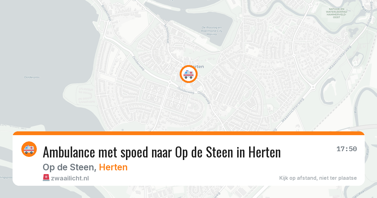 Ambulance met spoed naar Op de Steen in Herten — 20 jul 2026