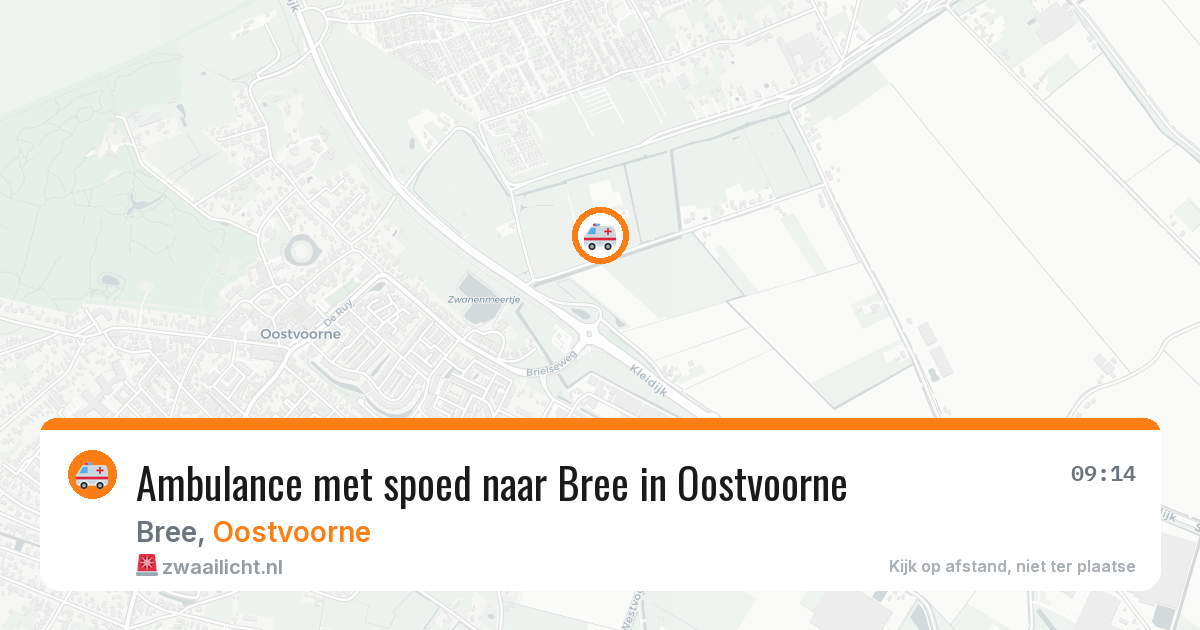 Ambulance met spoed naar Bree in Oostvoorne — 29 jan 2026