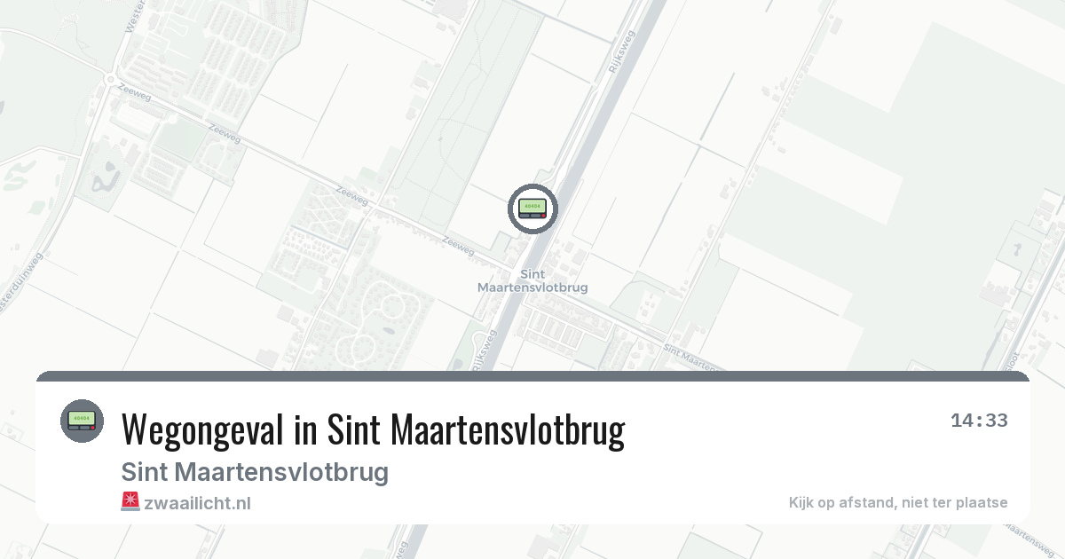 Wegongeval in Sint Maartensvlotbrug — 25 feb 2026