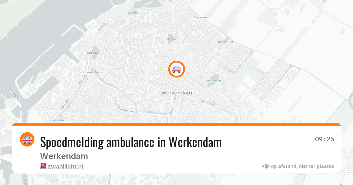 Spoedmelding ambulance in Werkendam — 11 jul 2026