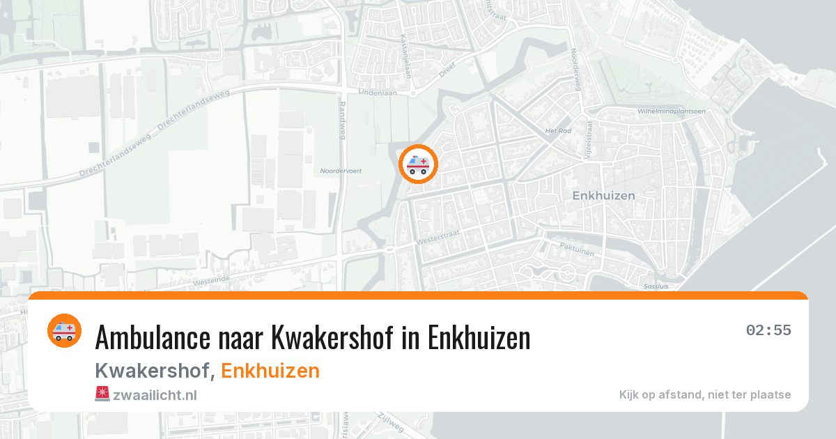 Ambulance naar Kwakershof in Enkhuizen — 11 jun 2026