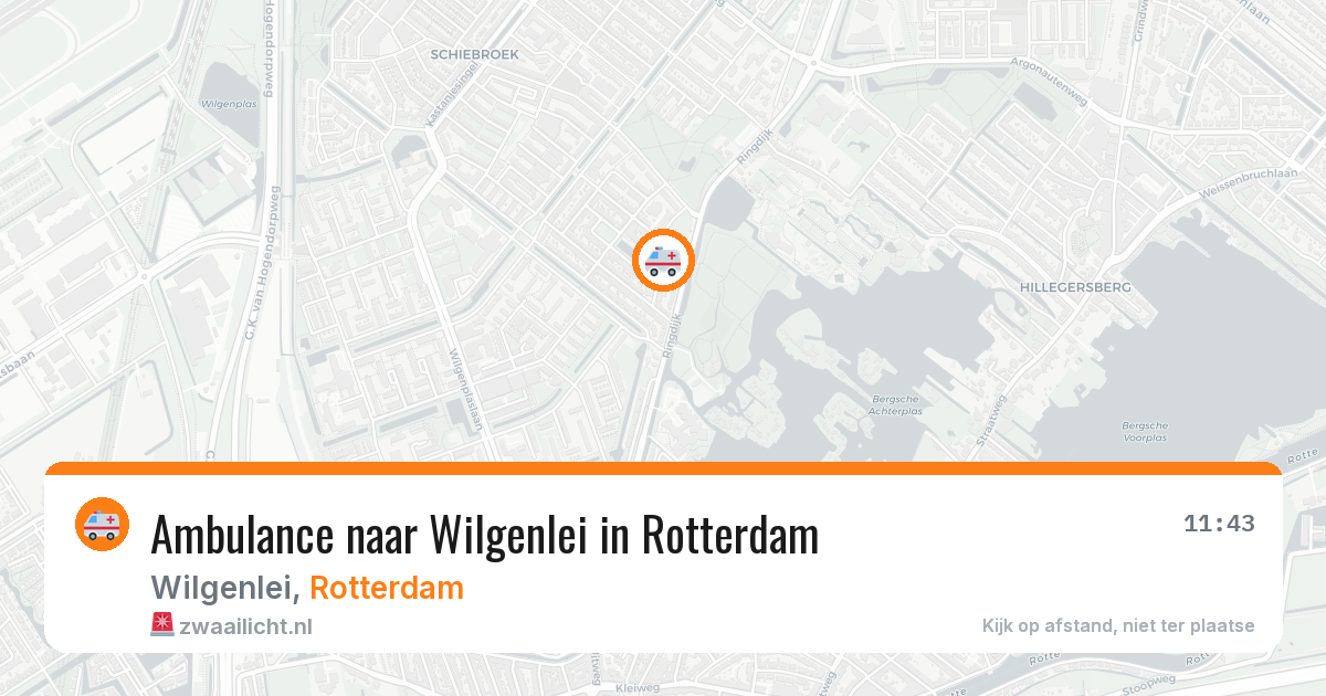 Ambulance naar Wilgenlei in Rotterdam — 31 mrt 2026