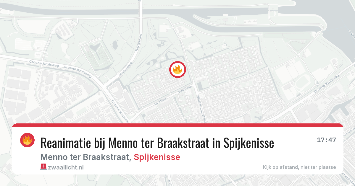 Reanimatie bij Menno ter Braakstraat in Spijkenisse — 2 aug 2026