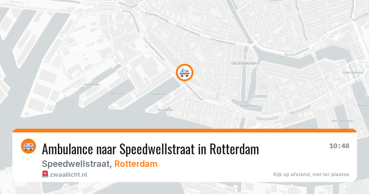 Ambulance naar Speedwellstraat in Rotterdam — 9 jul 2026