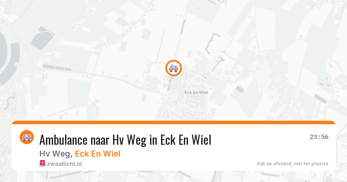 Ambulance naar Hv Weg in Eck En Wiel — 24 mei 2026
