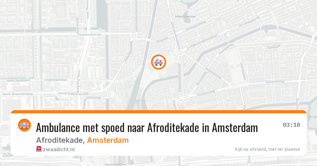 Ambulance met spoed naar Afroditekade in Amsterdam — 6 apr 2026
