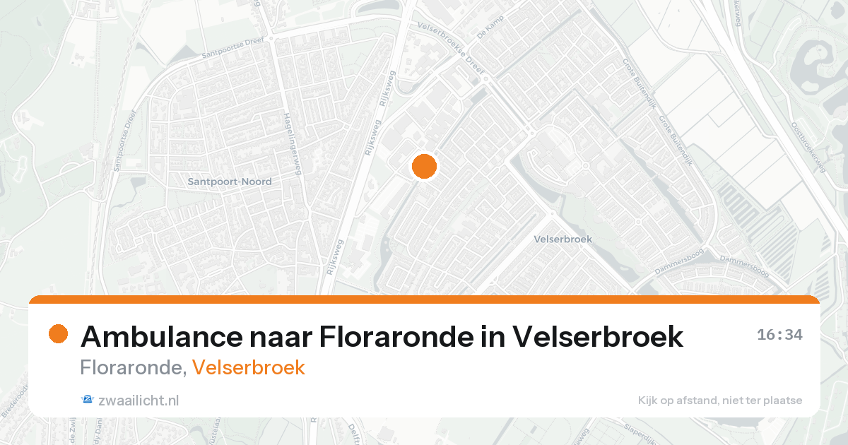 Ambulance naar Floraronde in Velserbroek — 31 jan 2026