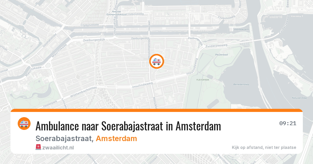 Ambulance naar Soerabajastraat in Amsterdam — 11 mei 2026