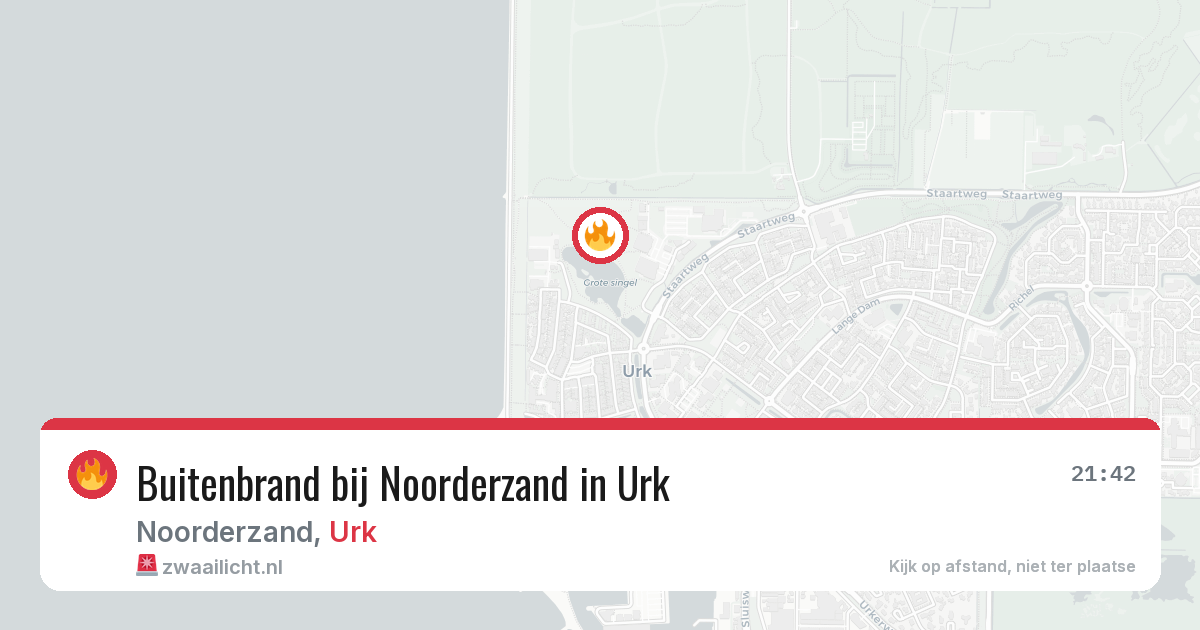 Buitenbrand bij Noorderzand in Urk — 7 apr 2026