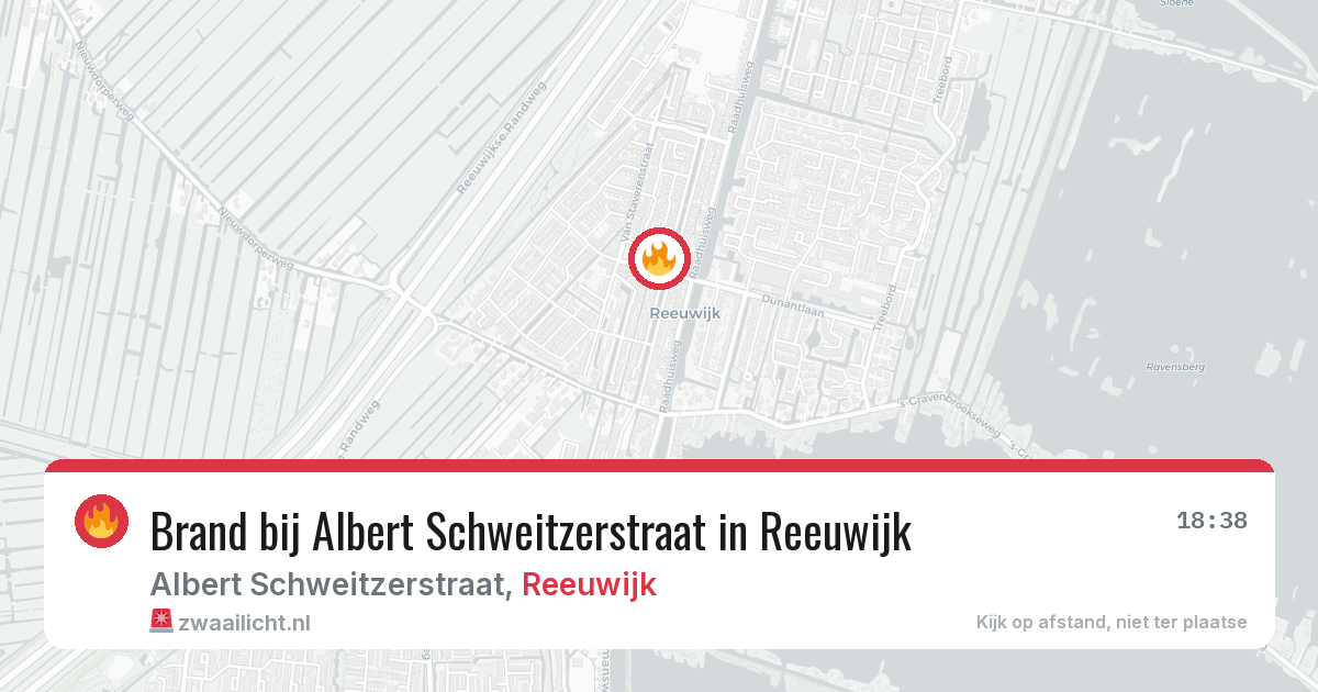 Brand bij Albert Schweitzerstraat in Reeuwijk — 1 apr 2026