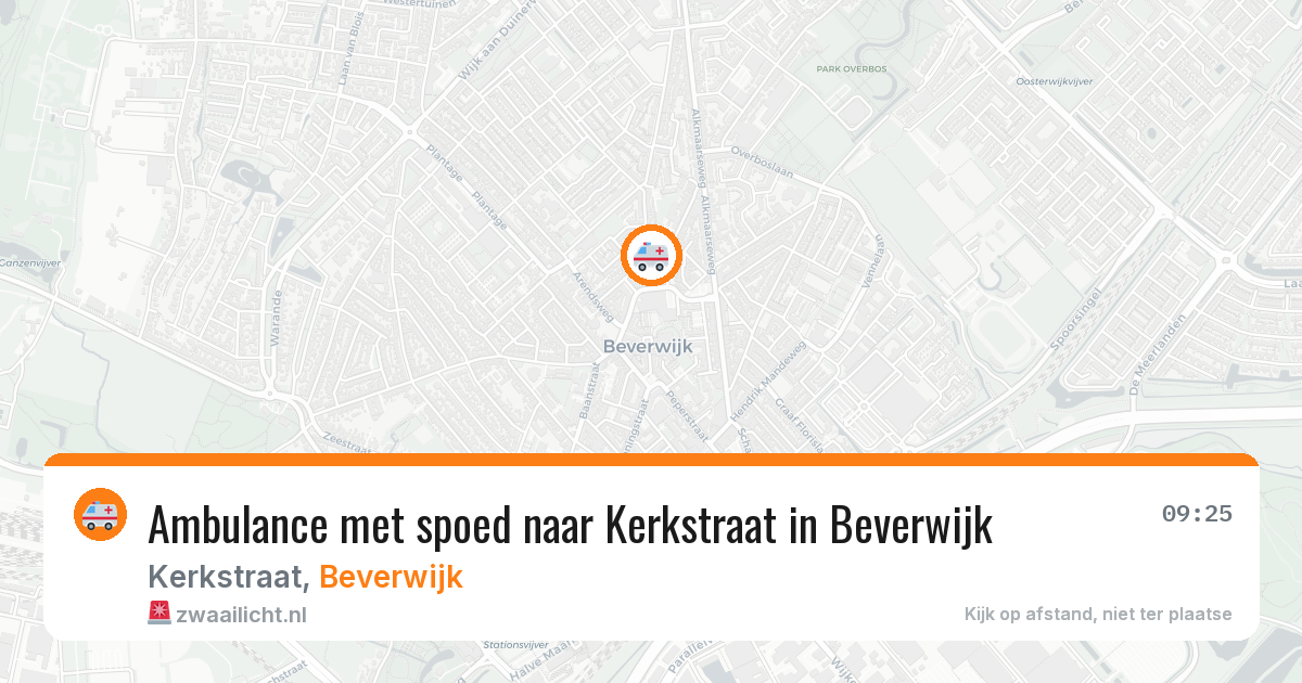 Ambulance met spoed naar Kerkstraat in Beverwijk — 15 feb 2026