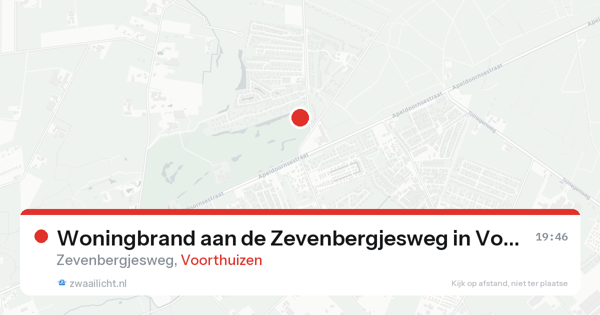 Woningbrand aan de Zevenbergjesweg in Voorthuizen — 30 jan 2026