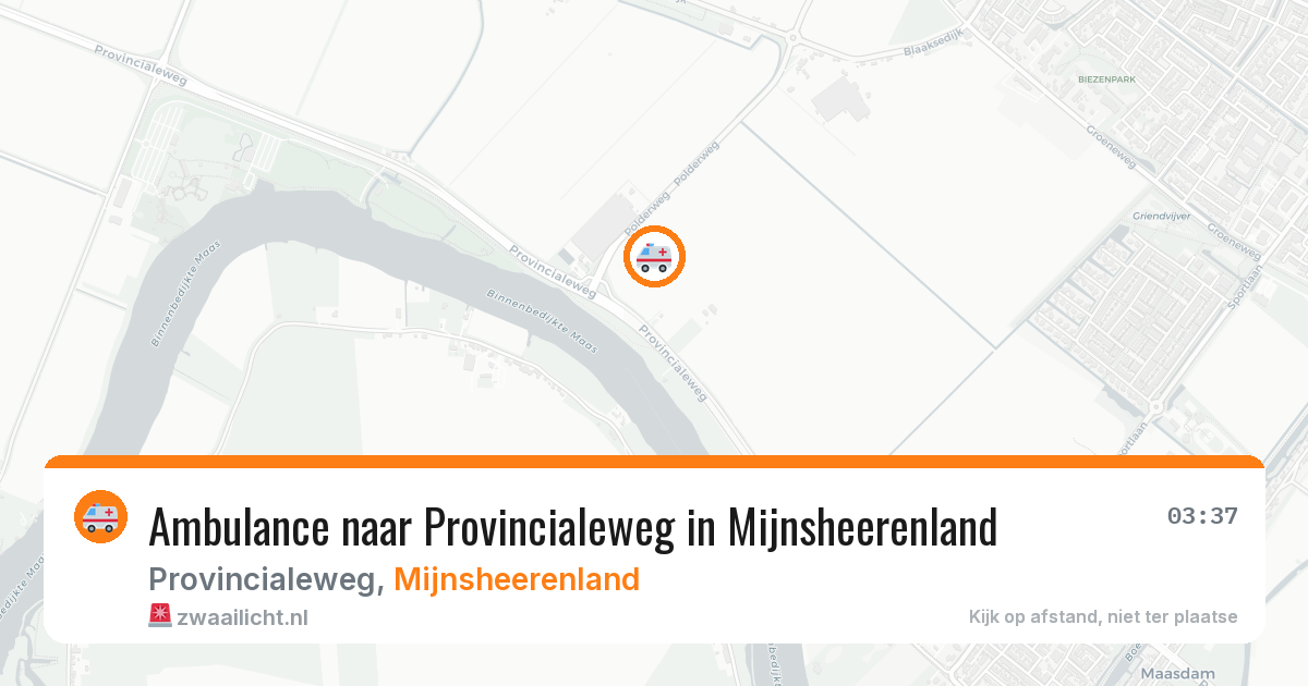 Ambulance naar Provincialeweg in Mijnsheerenland — 18 jun 2026