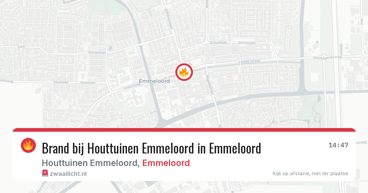 Brand bij Houttuinen Emmeloord in Emmeloord — 22 mrt 2026