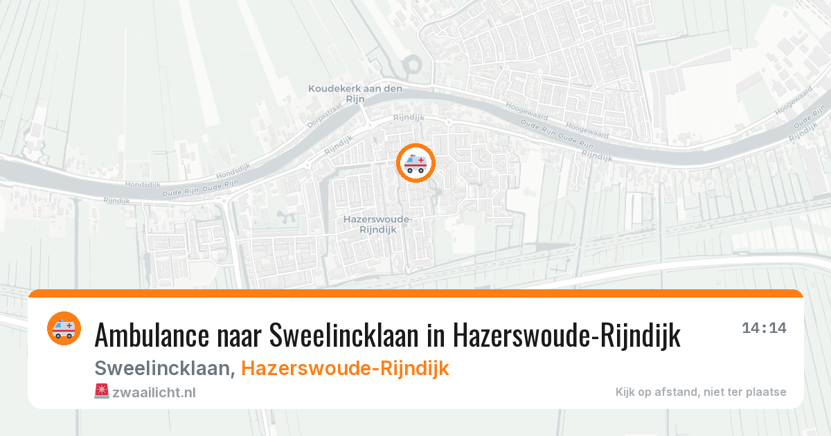 Ambulance naar Sweelincklaan in Hazerswoude-Rijndijk — 7 jul 2026