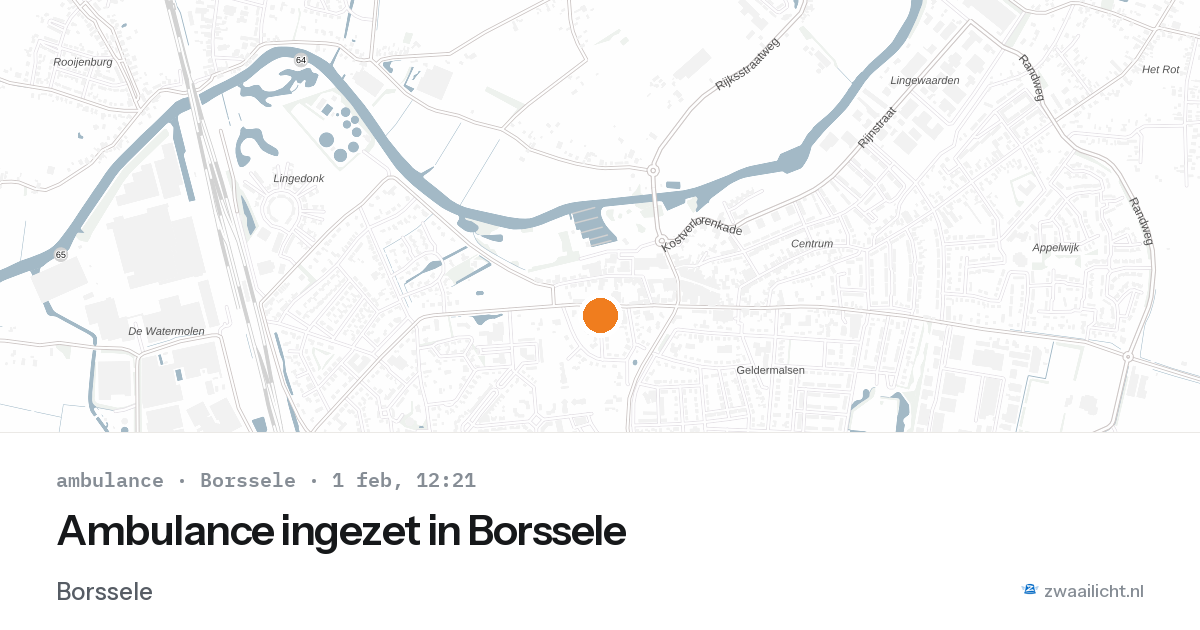Ambulance ingezet in Borssele — 1 feb 2026