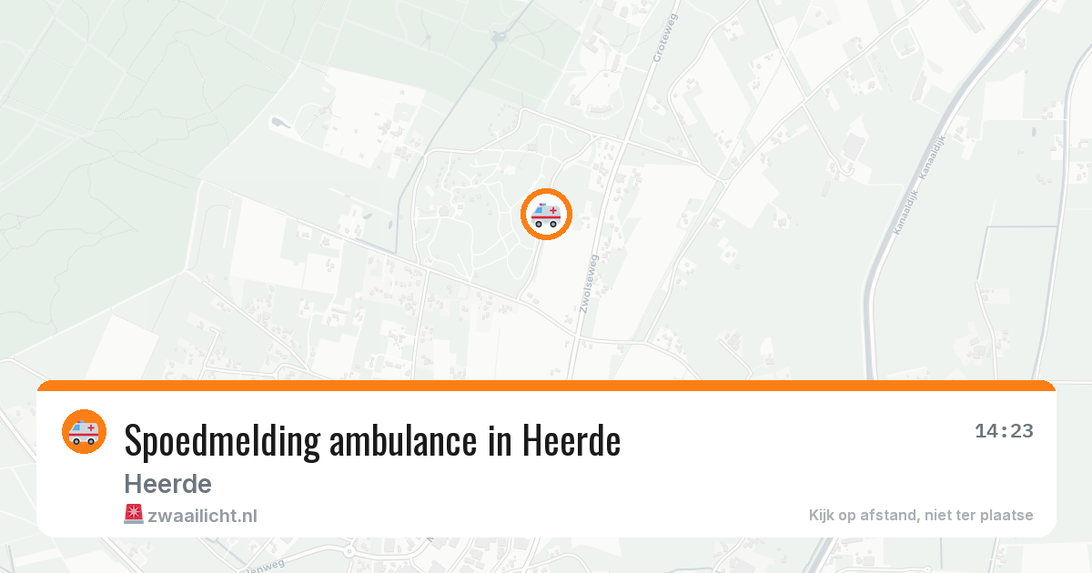 Spoedmelding ambulance in Heerde — 12 aug 2026