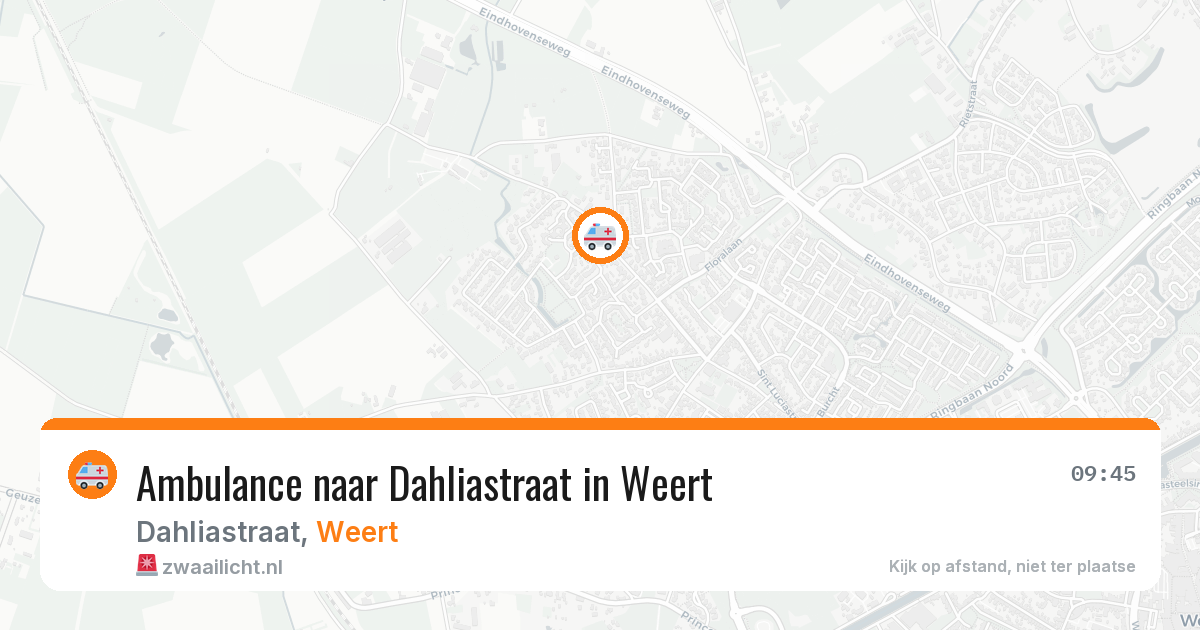 Ambulance naar Dahliastraat in Weert — 11 aug 2026