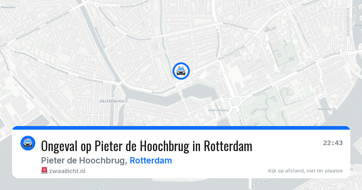 Ongeval op Pieter de Hoochbrug in Rotterdam — 19 jun 2026