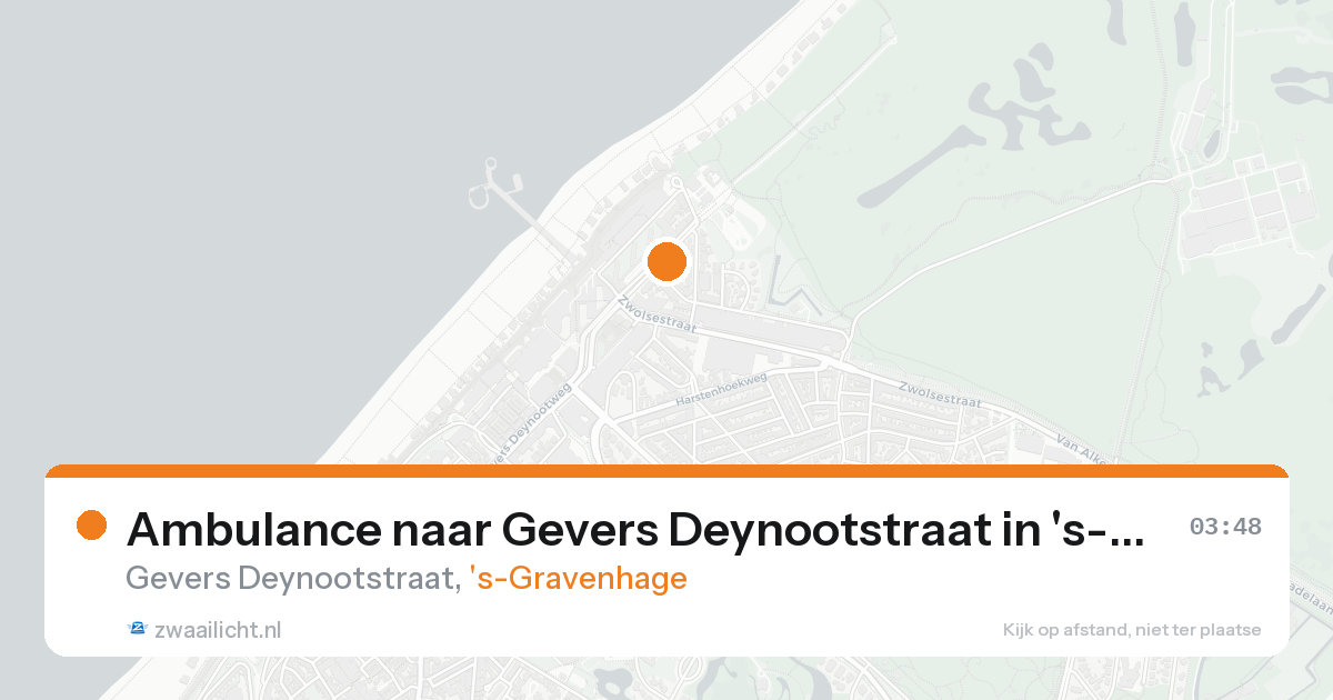 Ambulance naar Gevers Deynootstraat in 's-Gravenhage — 20 aug 2026