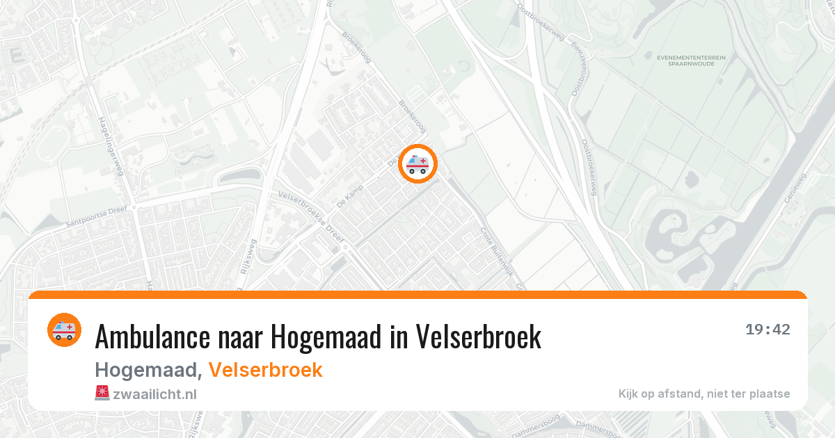 Ambulance naar Hogemaad in Velserbroek — 2 jul 2026