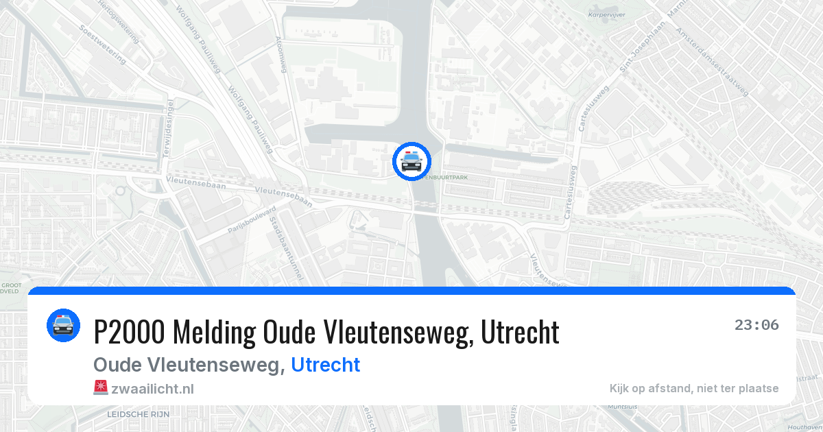 P2000 Melding Oude Vleutenseweg, Utrecht — 13 jul 2026