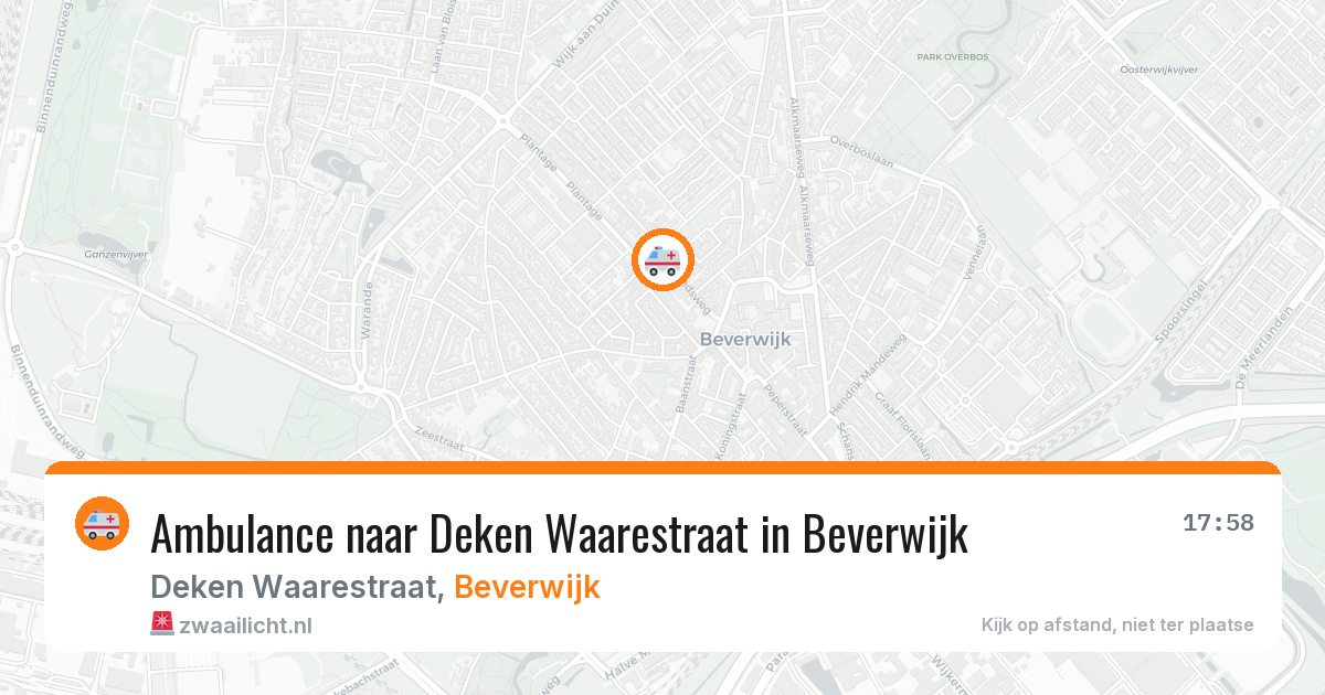 Ambulance naar Deken Waarestraat in Beverwijk — 29 jul 2026