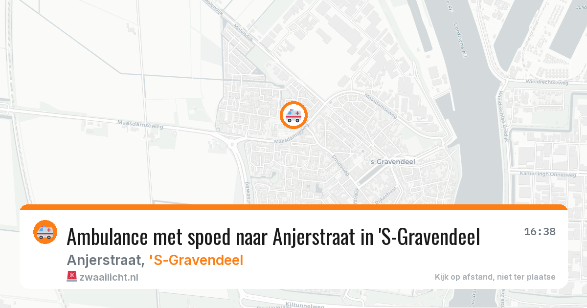 Ambulance met spoed naar Anjerstraat in 'S-Gravendeel — 24 jan 2026