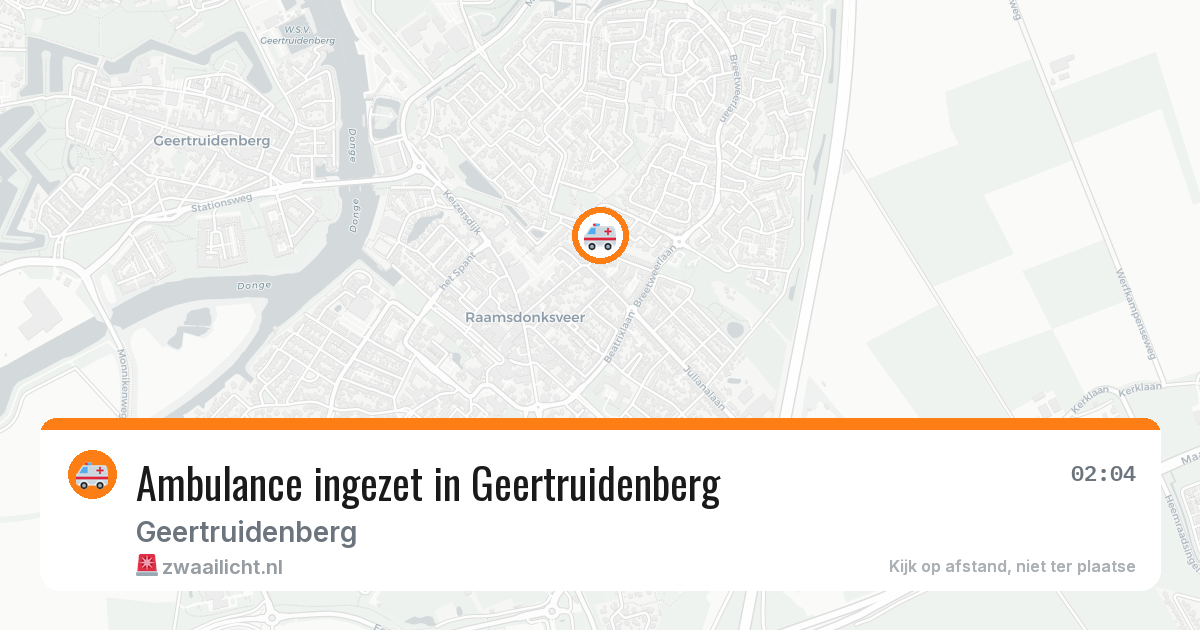 Ambulance ingezet in Geertruidenberg — 1 jul 2026