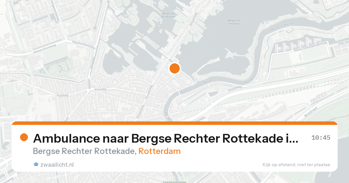 Ambulance naar Bergse Rechter Rottekade in Rotterdam — 18 aug 2026