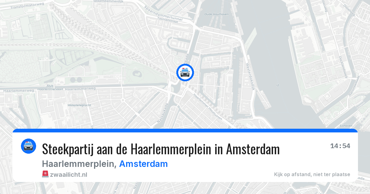 Steekpartij aan de Haarlemmerplein in Amsterdam — 29 jun 2026