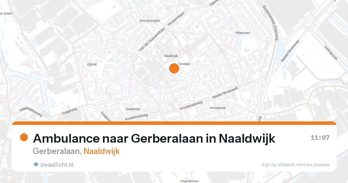 Ambulance naar Gerberalaan in Naaldwijk — 28 aug 2026
